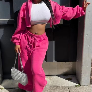 Conjunto de Sudadera con Capucha y Pantalones Deportivos Personalizados con Logotipo para Mujer, Chándal de Dos Piezas, Pantalones Deportivos y Sudadera con Capucha, Sudaderas con Capucha para Mujer - Product Image 1