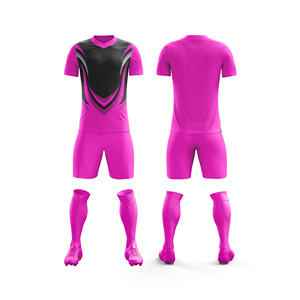 Ensemble d'uniformes de football sur mesure, maillot en polyester |   Tailles pour hommes, femmes et jeunes |   Vêtements de sport légers à séchage rapide en gros - Product Image 3