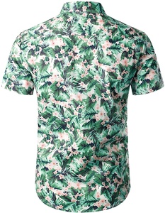 Conjunto de ropa de verano para hombre, camisetas de media manga con botones, pantalones cortos de algodón, tela transpirable, 2 piezas - Product Image 3