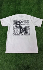 T-shirt d'été pour homme de haute qualité 100% coton, blanc uni, impression sérigraphique, t-shirt surdimensionné - Product Image 5