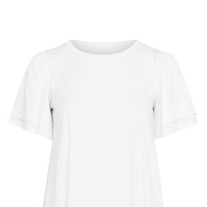 T-shirt à col rond pour femmes, manches courtes, décontracté, en coton, doux, respirant, coupe régulière, à porter tous les jours, tendance estivale - Product Image 6