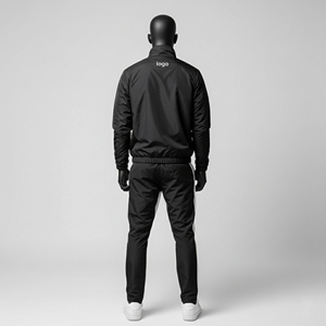 Oem <b>Mens</b> Custom Logo Lapel Zip 100% Cotton Breathable Anti-Bacterial Quick Dry Plus Size Winter Cut-Out Stand Collar Silk Topabl - Product Image 3