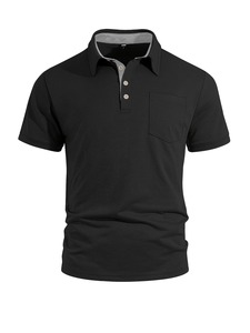 Nuevo Diseño Personalizado de Camiseta Polo de Manga Corta para Hombre, Camiseta Polo de Golf de Poliéster, Camiseta Polo Unisex Transpirable de Color Sólido - Product Image 1
