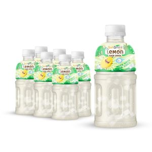 Wholesale Price 320ml PET Bottle Sun Smile Fresh-Squeezed Lemon Juice Drink Nata De Coco 40 Brix OEM/ODM <b>Beverage</b> Manufacturer - Product Image 1