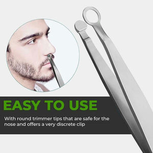 Pinzas Curvas de Acero Inoxidable para Cejas con Punta Redondeada, Reutilizables para una Depilación Precisa, Diseño Moderno y Logotipo Personalizado - Product Image 4
