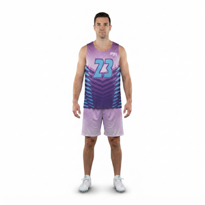 Maillot de lacrosse sans manches personnalisé réversible en polyester sublimé pour hommes et jeunes, uniforme d'entraînement OEM Sialkot Factor pour le sport - Product Image 1