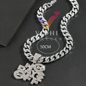 จี้ฮิปฮอป925เงินสเตอร์ลิงสุดหรูที่กำหนดเองจี้แฟชั่นประดับเพชร VVS Moissanite - Product Image 3