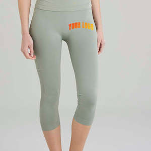 Leggings Deportivos Sin Costuras para Mujer al por Mayor, con Bolsillos, Color Sólido, Logotipo Personalizado, Transpirables, Resistentes al Viento, de Secado Rápido, Tallas Grandes, Cintura Media - Product Image 4