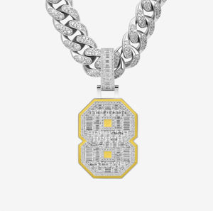Colgante Personalizado S925 con Incrustaciones de Moissanita, Joyería Fina, Colgante de Letra con Diamantes de Moda, Estilo Hip Hop Bling Rapper, Claridad VVS - Product Image 6
