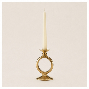 Modern <b>Circular</b> Gold Taper Candle Holder Metal Candlestick Stand for Home Table Centerpiece Wedding and Party Events Supply - Product Image 5