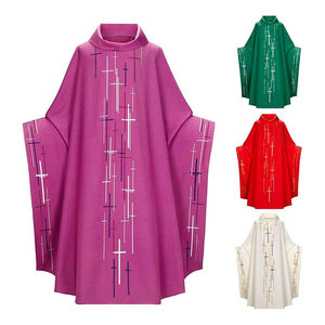 Chasubles et Robes de Clergé Doctoral pour Chorales – Sur Mesure, en Soie de Haute Qualité – Chasuble de Prêtre, Robe, Cape, Évêque - Product Image 6