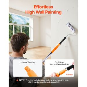 Telaio per Rullo di Pittura Leggero da 4 Pollici in Poliestere con Manici, Mini Rullo per Pittura Murale, Forniture per Progetti Domestici e Mini Progetti - Product Image 5