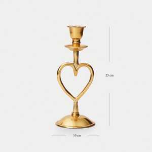 เชิงเทียนรูปหัวใจสีทองอินฟินิตี้สำหรับตกแต่งบ้าน - Product Image 2