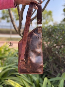 Hot Sale Stylish Unisex Genuine Leather Shoulder Travel Bag <b>Handbag</b> Multi Uses Money Bag Stylish Useful Bags - Product Image 2