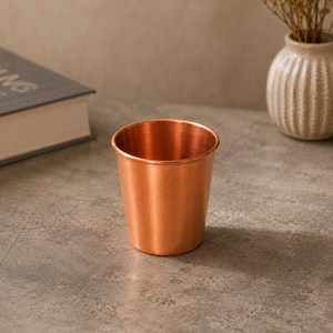 Vaso de Cobre Puro Vintage Craftsy Home con Asa - Vajilla Moderna de Lujo de Gran Capacidad y Duradera para el Hogar y Bodas - Product Image 3