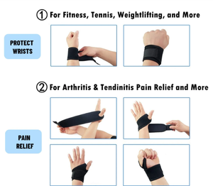 Attelle de poignet réglable pour soulager la douleur, soutien respirant pour le sport, la gym et la protection contre les blessures, taille universelle - Product Image 2