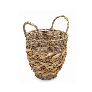 Cesta de mimbre marino con jacinto de agua, artesanal, para almacenamiento y decoración de cocina, de Vietnam, a precio mayorista económico - Product Image 2