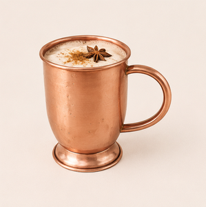 Mug Moscow Mule en cuivre massif, tasse en cuivre artisanale avec poignée pour cocktails et bière, finition pour la maison et les bars - Product Image 4
