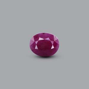 65 Carat Natural African Ruby Oval Cabochon Loose Gemstone for Fine Jewelry - Product Image 1