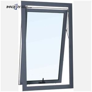 Fenêtres de maison en aluminium imperméables à ouverture vers l'extérieur, petites fenêtres extérieures, auvent en verre pour fenêtres de maison résidentielle - Product Image 1
