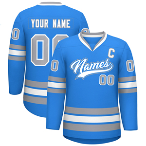 Custom Sublimated Ice Hockey Jersey Men's Full Sleeve <b>Red</b> Black Yellow Striped Mesh Polyester Breathable Apparel - Product Image 5