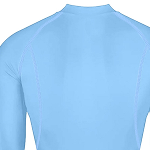 Combinaison de compression pour homme à sublimation, manches longues, col rond, séchage rapide, respirante, extensible dans quatre directions, sans coutures, taille haute, Spandex/Nylon - Product Image 4
