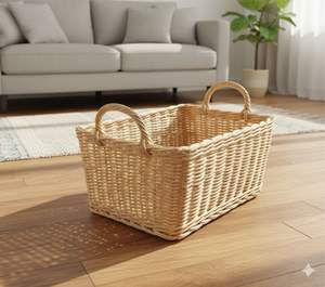 Cesta de Almacenamiento Rectangular Artesanal - Product Image 5