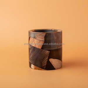 Brûleur d'encens en bois de santal de luxe fabriqué à la main Madkhan pour parfum de maison spirituel religieux cadeau festif Eid Ramadan - Product Image 2