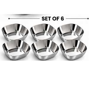 Bol en acier inoxydable de qualité alimentaire, bol de service moderne en métal pour la maison, la cuisine, le restaurant, l'hôtel, la restauration, durable, réutilisable - Product Image 1