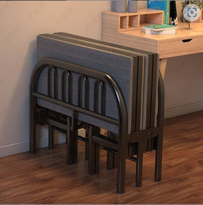 Échantillon gratuit, cadre en acier épaississant, canapé-lit pliable en métal coloré bon marché, chambre <span class=keywords><strong>à</strong></span> coucher, <span class=keywords><strong>camping</strong></span> - Product Image 2