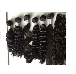 Extensions de cheveux indiens 100% naturels non traités vierges noirs Remy doux pour femmes, mèches brutes alignées sur les cuticules, double trame, naturelles, fabriquées à la machine - Product Image 4