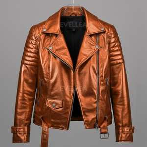 Nueva Chaqueta Formal Ligera de Invierno para Hombre, Diseño Personalizado OEM, Chaqueta de Cuero Transpirable de Alta Calidad para Venta en Línea - Product Image 2