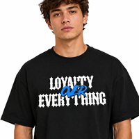 T-shirt imprimé DTF personnalisé 220GSM 100% coton, tee-shirt graphique surdimensionné streetwear OEM