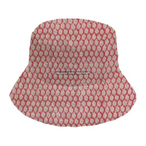 Chapeau Bob Matelassé en Coton Imprimé à la Main, Neuf, pour Femmes Adultes, Automne-Hiver, Personnalisé, Haute Qualité - Product Image 2