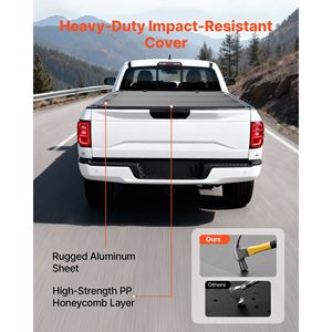 Copertura Rigida Tri-Fold per Cassone Pick-up Compatibile con Chevy/GMC Silverado/Sierra 1500 2019-2025, Cassone da 5.8 ft (70 Pollici), MultiP F-250 Pao - Product Image 4
