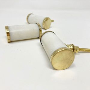 Vintage Product Epoxy Resin Acrylic Brass Furniture <b>Pulls</b> Handles Long Handle for Bathroom Kitchen <b>Drawer</b> Cabinet Handle Use - Product Image 1