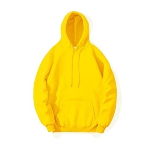 Oversized Hooded Sweatshirt Men Solid Black Polyester French Terry Casual Winter Eco-Friendly Regular Fit Pocket Design - Product Image 2