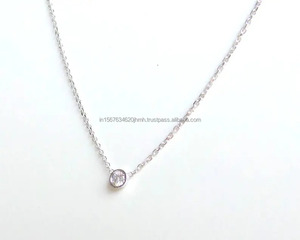 Pendentif en diamant en or 14 carats pour femmes 18 carats IGI/GIA Lab Grown Heart Charm en métal à la mode pour fiançailles mariage laboratoire créé bijoux - Product Image 2