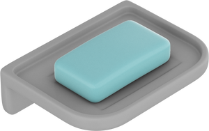 Support mural à deux niveaux pour savon, grand format carré, avec coupelle en verre dépoli – Accessoire de salle de bain haut de gamme pour usage résidentiel et commercial - Product Image 3