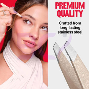 แหนบคิ้วปลายเฉียงสแตนเลส น้ำหนักเบา ทนทาน บริการ OEM ODM ผู้ผลิตที่ดีที่สุด คุณภาพคลาสสิก ผลิตภัณฑ์ที่เป็นเอกลักษณ์ - Product Image 5