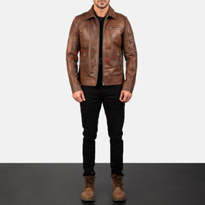 Premium Men <b>Leather</b> <b>Jacket</b> With Modern Street Fashion Style For Casual <b>Winter</b> <b>Jacket</b> Comfort Wear - Product Image 2