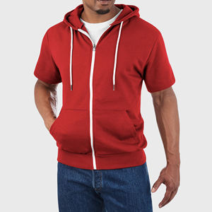 Sudadera con Capucha y Cremallera de Manga Corta para Hombre, Transpirable, para Entrenamiento de Golf, Ropa Deportiva de Alto Rendimiento, Prenda Exterior con Capucha para Deportes Matutinos - Product Image 4