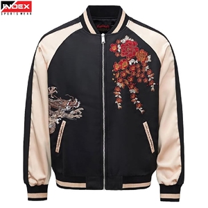 Chaqueta Varsity de Satén 100% de Alta Calidad, Estilo Bomber para Hombre, con Logotipo Personalizado, Ropa Deportiva Premium, Oferta al por Mayor - Product Image 1
