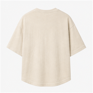 Camiseta de Manga Corta Extra Grande para Hombre, Estilo Boxy, de Algodón y Cáñamo Natural, Personalizada, MTS-OVR-0047 - Product Image 2