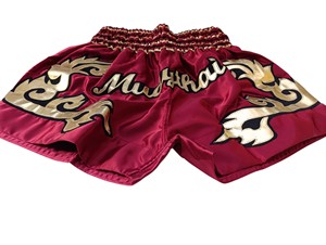 Shorts de boxe brodés tendance, logo personnalisé, shorts de Muay Thai pour hommes, shorts de boxe imprimés pour hommes, shorts de MMA - Product Image 5