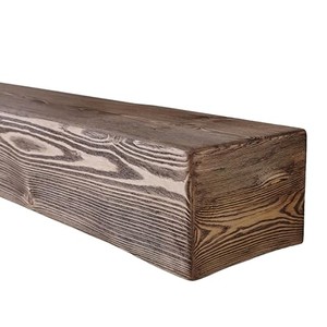 Étagère flottante rustique industrielle en bois d'acacia récupéré Aqdus Saleem avec supports en fer forgé 90x25x15cm pour le rangement dans le salon - Product Image 1