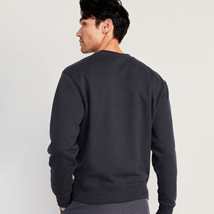 Sweat-shirt de qualité supérieure, personnalisable en gros, col rond en coton surdimensionné, épais, vierge, brodé, impression en relief, unisexe, streetwear - Product Image 3