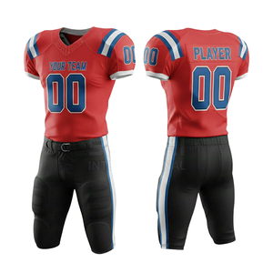 Uniforme de Fútbol Americano Sublimado al por Mayor de Alta Calidad, Unisex, Transpirable, Cosido, Jersey Personalizado con Bordado - Product Image 5