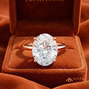 แหวนมอสซาไนต์รูปวิชโบนชุบทองคำขาว 18K สุดโรแมนติก รูปตัววี สำหรับผู้หญิง ประดับเพชรระยิบระยับ เหมาะสำหรับงานหมั้นและงานแต่งงาน - Product Image 1