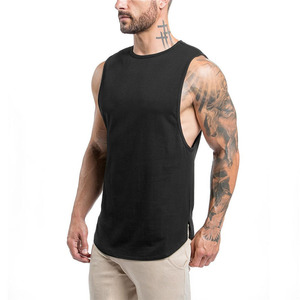 Men's Solid Color Sleeveless Tank <b>Top</b> O-Neck Knitted Casual Wear <b>Maroon</b> - Product Image 6